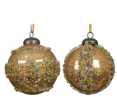 Nežinomas Eglutės žaisliukas Decoris Beads, aukso/geltonas