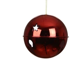 None Christmas Tree toy Decoris Bell. red. iron/polystyrene