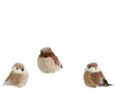 Nežinomas Eglutės žaisliukas Decoris Bird, rudas, plastikas