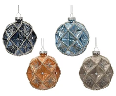 Christmas Tree toy Decoris Diamond. various colours. glass