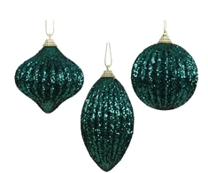 Christmas Tree toy Decoris Emerald Glitter. mėlynas