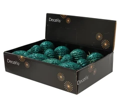 Christmas Tree toy Decoris Emerald Glitter. mėlynas