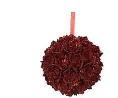 None Christmas Tree toy Decoris Flower. red