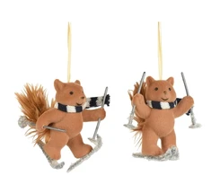 Christmas Tree toy Decoris Fox. ruda. 11 cm