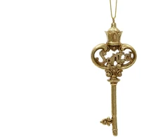 Nežinomas Eglutės žaisliukas Decoris Key, aukso, polirezinas