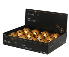 Nežinomas Eglutės žaisliukas Decoris Leopard, rudas, stiklas