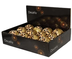 Nežinomas Eglutės žaisliukas Decoris Leopard, rudas, 8 cm
