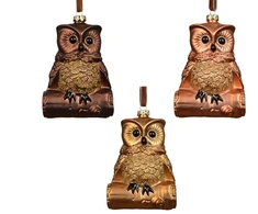 None Nežinomas Eglutės žaisliukas Decoris Owl, rudas, 10 cm