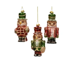 Nežinomas Eglutės žaisliukas Decoris Owl, įvairių spalvų, stiklas