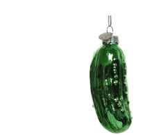 None Christmas Tree toy Decoris Pickle. žalias. glass