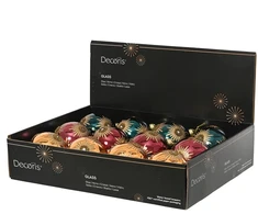 Christmas Tree toy Decoris Sparkle. various colours. glass