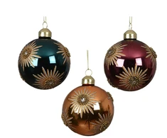 Christmas Tree toy Decoris Sparkle. various colours. glass