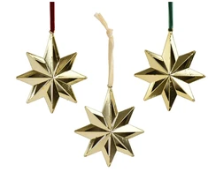 Christmas Tree toy Decoris Star. auksinis