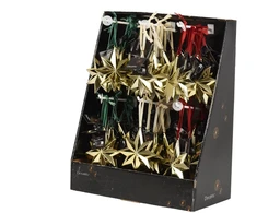 Christmas Tree toy Decoris Star. auksinis