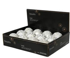 Nežinomas Eglutės žaisliukas Decoris Winter, baltas, stiklas
