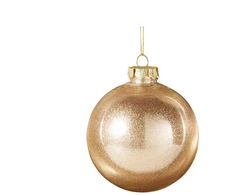 Christmas Tree toy Glitter. ruda. 8 cm