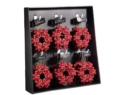 Christmas Tree toy Snowflake. red. plastikas