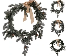 None Christmas wreath Bow. 50 mm. žalias col.