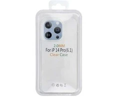 OEM dėklas, skirtas „iPhone 15 PRO“ skaidriam dėklui, 2 mm dėžutė, skaidri