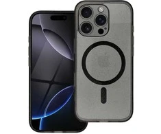 Oem Originalus „iPhone 14“ skaidrus „Mag“ dėklas – blizgučiai (STR / APSAUGA NUO FOTOAPAROS), suderinamas su „MagSafe“ su juodu blizgučiais.