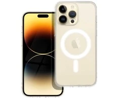 Oem Originalus „iPhone 14 PRO MAX“ dėklas, skaidrus „Mag“ dangtelis (STR), suderinamas su „MagSafe“ permatomu dangteliu.