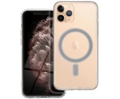 Oem Originalus „iPhone 11 PRO“ dėklas, skaidrus „Mag“ dangtelis (STR), suderinamas su „MagSafe“ permatomu dangteliu.