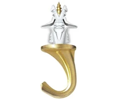 Laikiklis Cobra Kabliai GKP, Versa, 6 x 66 mm, žalvario spalvos, 2 vnt.