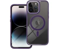 OEM dėklas, skirtas iPhone 14 PRO MAX, spalvotas „Edge Mag Cover“, suderinamas su „MagSafe“ violetinė