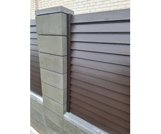 Concrete fence post roof RTE-40x20x5-S