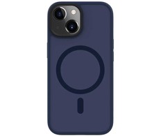 Connect hibrīdā magnētiskā vāciņš iPhone 14 PC + TPU divu slāņu MagSafe saderīgs triecienizturīgs dizains mėlynas