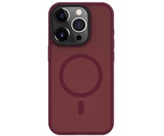Connect hibrīdais magnētiskais apvalks iPhone 15 PC + TPU divslāņu MagSafe saderīgs triecienizturīgs plūmju krāsā