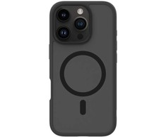 Connect Hibrīdais Magnētiskais Vāks iPhone 15 Pro PC + TPU Dubultslāņu MagSafe Saderīgs Uzticams Dizains Melns