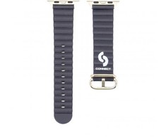 Connect Marine ādas pulksteņa siksna 38/40/41mm jūras mėlynas