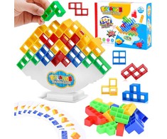 Jokomisiada Statybinių blokų balansavimo bokštas Tetris 3D arkadinis žaidimas ZA4967