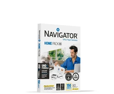 Biuro popierius NAVIGATOR HOME PACK XS A4, 80 g/m2, 150 lapų