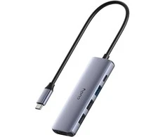 CUDY UH405 5 viename USB-C šakotuvas su HDMI 4K