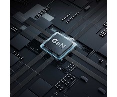 Cuktech 65 W GaN 2 x USB-C 1 x USB-A sieninis įkroviklis – pilkas