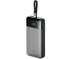 Cuktech LPB252N 120W 25000mAh išorinė baterija su integruotu USB-C laidu – pilka