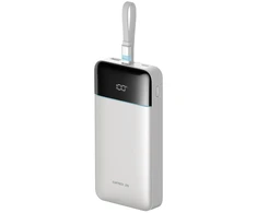 Cuktech LPB252N 120 W 25000 mAh išorinė baterija su integruotu USB-C laidu – balta