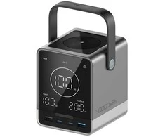 Cuktech Powerbank 300W 40000mAh with Wireless Charging 2x USB-C + 2x USB-A - Juodas