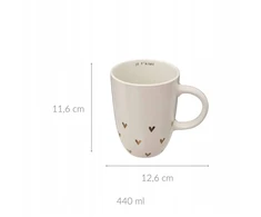 Cup. auksinis/baltas. 0.440 l