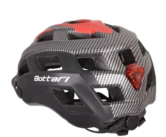 Dviratininkų šalmas Bottari 94001RB, juodas/raudonas, S/M