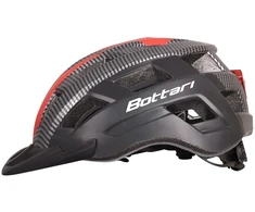 Dviratininkų šalmas Bottari 94004RB, juodas/raudonas, L/XL