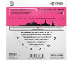 D'Addario EJ23 - acoustic guitar strings (9 - 45)