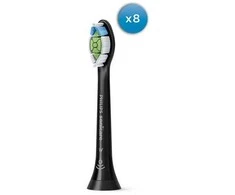 8 dalių šepetėlių galvučių pakuotė Philips Sonicare Optimal White HX6068/88, Juodos spalvos
