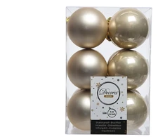 Decoris Christmas toys. Ø 6cm.. 12 pcs
