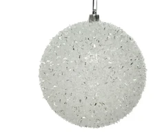 Decoris Sh.prf bauble w glitter