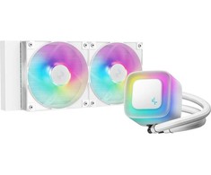 DeepCool LE240 WH V2 Processor All-in-one liquid cooler 12 cm Baltas 1 pc(s)