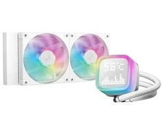 DeepCool LP240 Kompiuterio dėklas, Processor All-in-one liquid cooler 12 cm Baltas 1 pc(s)