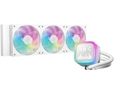DeepCool LP360 Kompiuterio dėklas, Processor All-in-one liquid cooler 12 cm Baltas 1 pc(s)